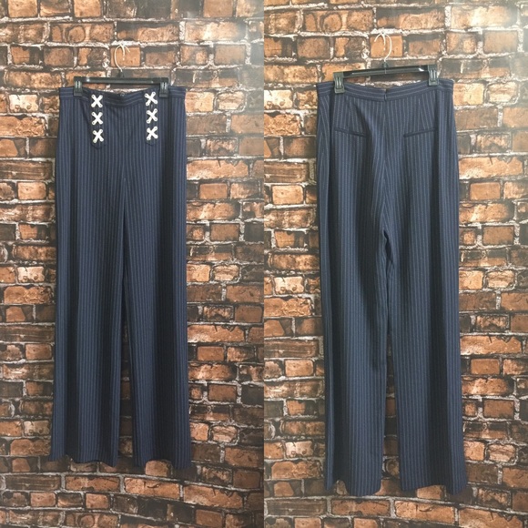 Veronica Beard Quinn Lace Up High Waist Pants - Picture 6 of 7